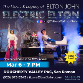Moon Coin Productions Inc. presents Electric Elton - Celebrating The Music & Legacy of Elton John