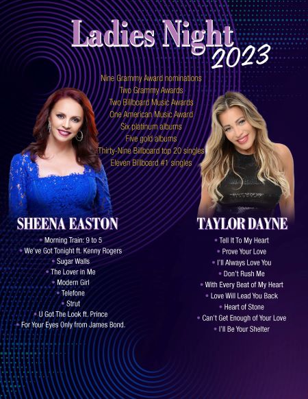 session forberede Brace Tickets | Sheena Easton & Taylor Dayne - Ladies Night | San Ramon  Performing Arts